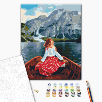 Путешественница на озере Брайес