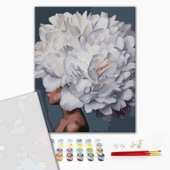 Картина по номерам Преміум картини - Вишуканий піон