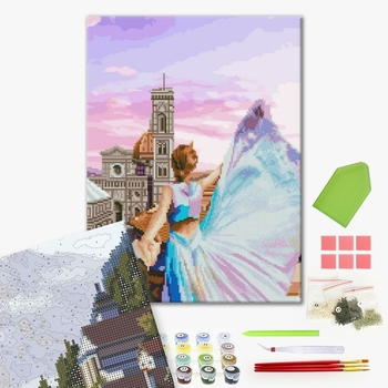 Комбінована алмазна мозаїка - Слідуй за мною. Флоренція