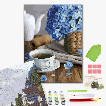 Комбінована алмазна мозаїка - Чай з квітковим ароматом