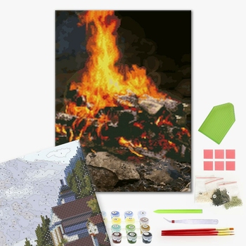 Комбінована алмазна мозаїка - Полум'я