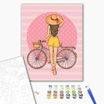 Девушка с велосипедом