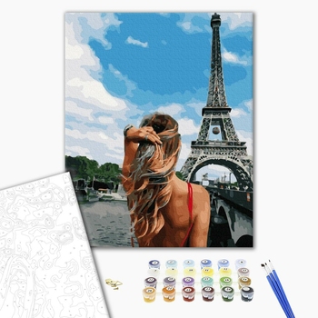 Картина по номерам Люди на картинах - Красуня в Парижі