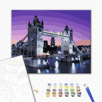 Картина по номерам Города - Світанок на Тауерському мосту