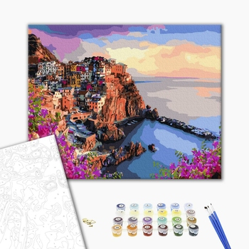 Картина по номерам Города - Яскраві барви Сицилії