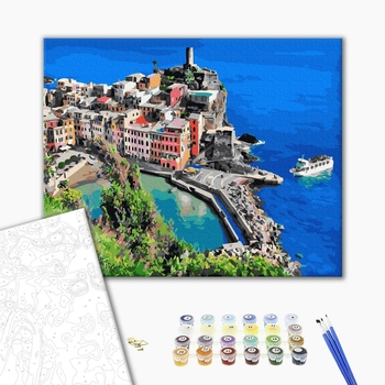 Картина по номерам Города - Вид на провінцію Салерно