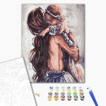 Картина по номерам Люди на картинах - Мамина любов