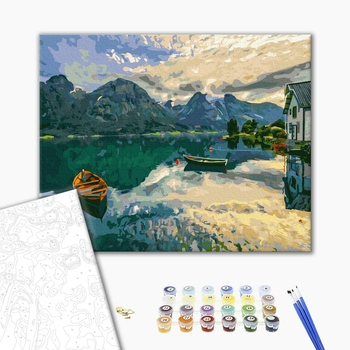 Картина по номерам Природа - Вид на  Комо