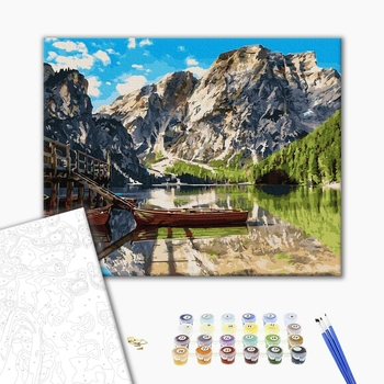 Картина по номерам Природа - Пірс на озері Комо