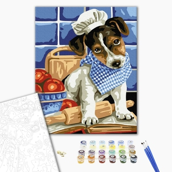 Картина по номерам Тварини, птахи та риби - Собачка поварятко