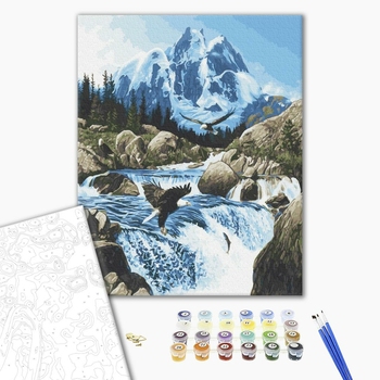 Картина по номерам Природа - Холодне гірське джерело