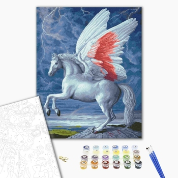 Картина по номерам Тварини, птахи та риби - Крилатий кінь