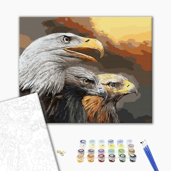 Картина по номерам Тварини, птахи та риби - Орлиний погляд