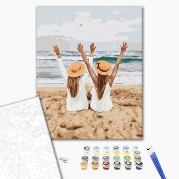 Картина по номерам Авторські колекції - Подружки на морі