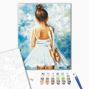 Картина по номерам Діти та ангели - Мадемуазель з пуантами