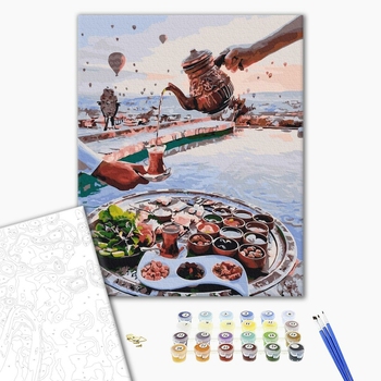 Картина по номерам Натюрморти - Турецьке чаювання