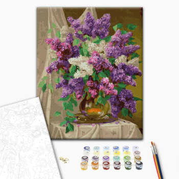 Картина по номерам Квіти - Різнобарвний бузок