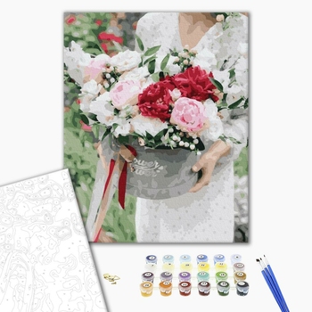 Картина по номерам Квіти - Квіти в подарунок