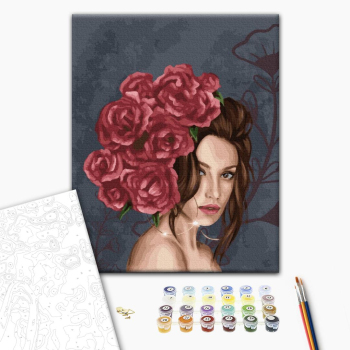 Картина по номерам Авторські колекції - Леді в трояндах