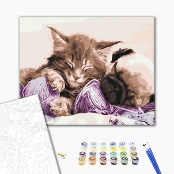 Картина по номерам Тварини, птахи та риби - Бабусині улюбленці