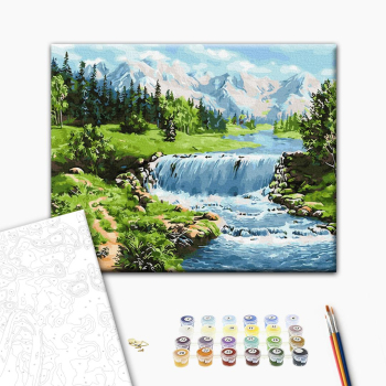 Картина по номерам Природа - Казковий водоспад