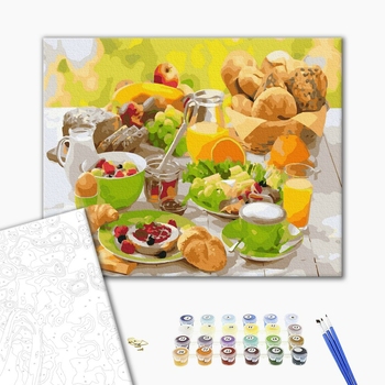 Картина по номерам Натюрморти - Випічка на перекус