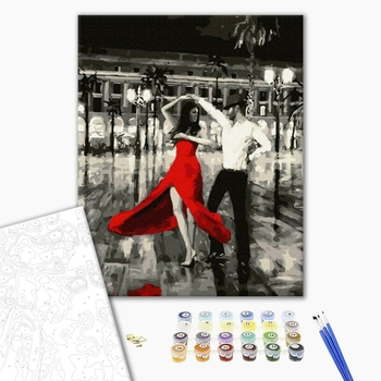 Картина по номерам Романтика - Румба в червоному