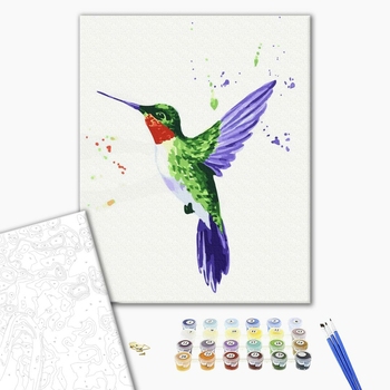 Картина по номерам Тварини, птахи та риби - Колібрі