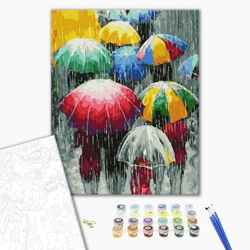 Картина по номерам Поп Арт - Дощові барви