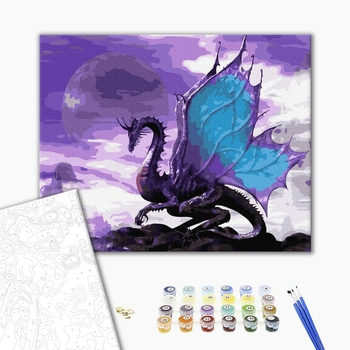 Картина по номерам Тварини, птахи та риби - Небесний дракон