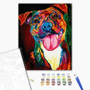 Картина по номерам Поп Арт - Портрет собаки