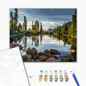 Картина по номерам Природа - Живописне озеро