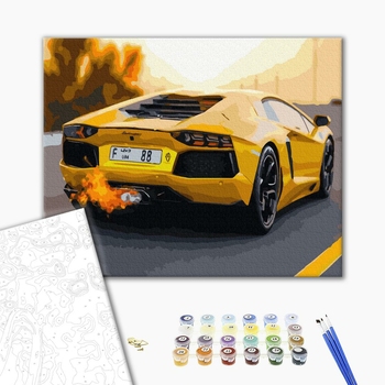 Картина по номерам Кораблі, автомобілі та літаки - Супер-авто