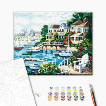 Картина по номерам Пейзажі - Курортне місто