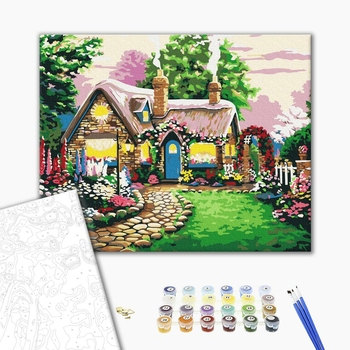 Картина по номерам Пейзажі - Казкова хатинка