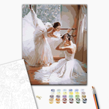 Картина по номерам Люди на картинах - Повітряні балерини