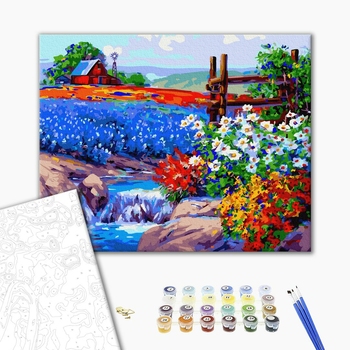 Картина по номерам Пейзажі - Квітуче поле