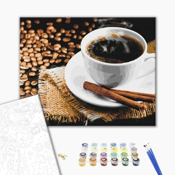 Картина по номерам Натюрморти - Кава з корицею