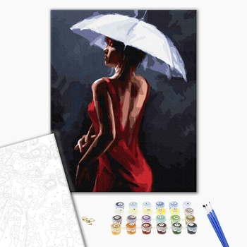 Картина по номерам Люди на картинах - Леді під парасолькою
