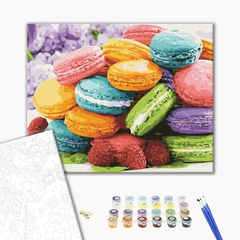 Картина по номерам Натюрморти - Асорті макарун