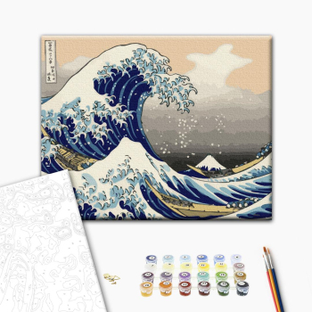 Картина по номерам Репродукції художників - Під хвилею Канаґавського моря. Хокусая