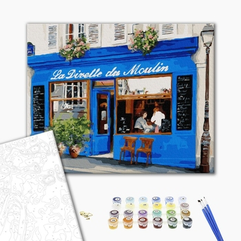 Картина по номерам Города - Французьке кафе