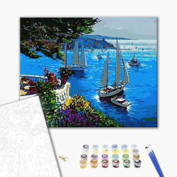 Картина по номерам Природа - Вид на затоку