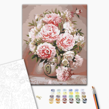 Ваза с пионами