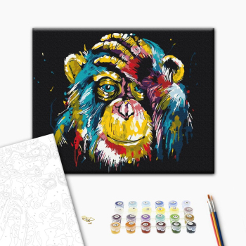 Красочная шимпанзе