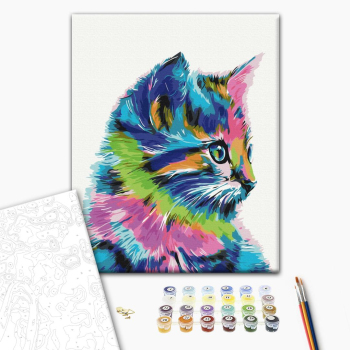 Котик в краске