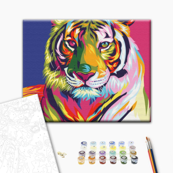 Тигр в стилі поп арт