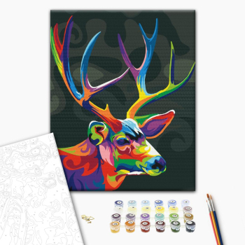 Красочный олень
