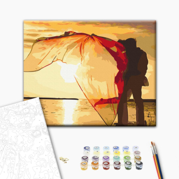 Двоє на заході сонця