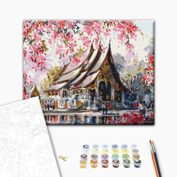 Картина по номерам Города - Тайський храм